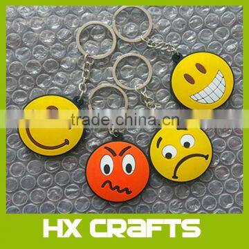 Smiley Face Emoticon Soft PVC Keychain