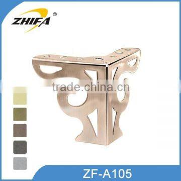 ZHIFA ZF-A105 Factory Price Metal Sofa Leg, Buy Furniture Legs, Black Sofa Legs