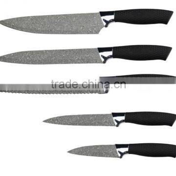 CK-6010 High quality Ceramic 5 PCS damascus chef kitchen knife sharpener knife set