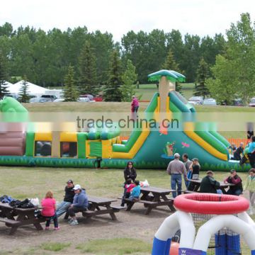 2016 outdoor adult giant adrenaline rush inflatable obstacle course for sale