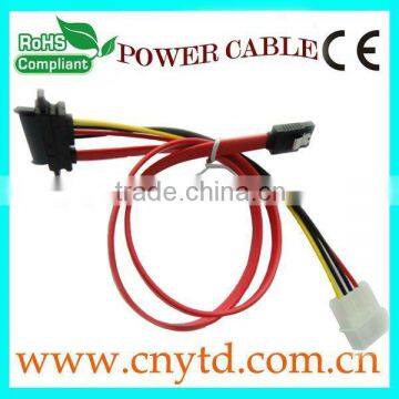 high speed red color sata data splitter cable