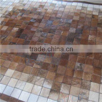 Leather Rug Patchwork Carpet