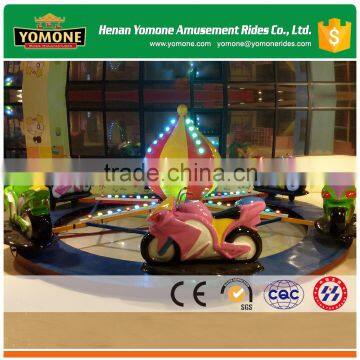 Rotating amusement rides kids motor racing ride for sale