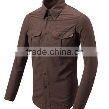 Polyester Quick Dry Long Sleeve Fishing Shirts