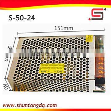 single 12V/24v/48V 30a security camera switching power supply smps S-50-24