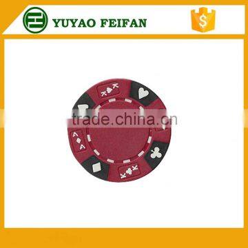 playing card pattern and hearts poker chips cheap poker chips