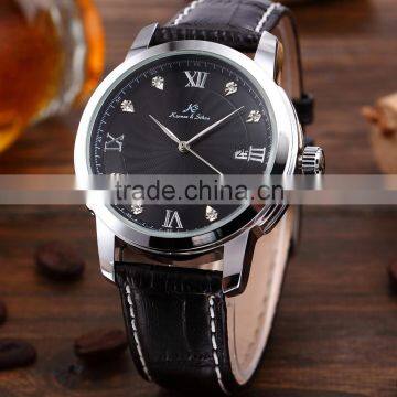 Kronen & Sohne Black Dial Analog Date Mechanical Leather Men's Watch photo-2