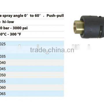 high pressure easy adjust spray angle pressure hi-low variable nozzle