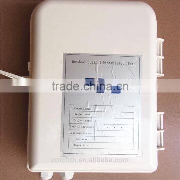 16 Core Plastic Shell Fiber Optic Distribution Box