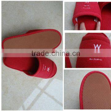 2015new design hotel bathroom anti-slip toe terry slipper