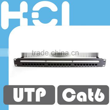 Taiwan Manufacturer 24 Port RJ45 Cat6 Unshielded UTP 8-in-1 Station ID Modular Patch Panel