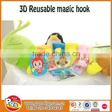 Pretty magic hook/reusable plastic hook/3D carton hook