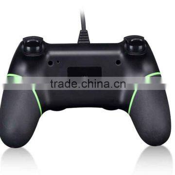 OEM Black-Green Gaming Controller With Integrated USB Cable For PS4 And PC