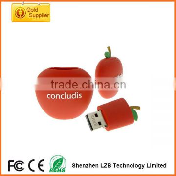 PVC portale design cheap custom fruit usb flash drive in 2GB,4GB,8GB,16GB,32GB