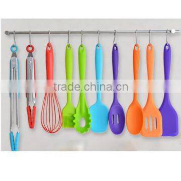 High Quality 10pcs nylon handle Silicone Cooking Tool Set Wholesale G19