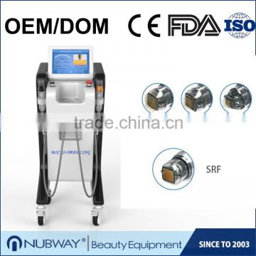 3 years warranty automatic output controling 0.3-3mm deoth adjustable micro needle rf fractional/rf skin tightening machine