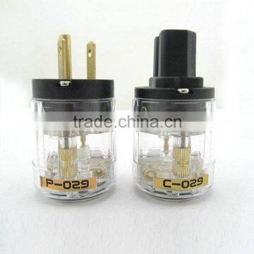 US Standard Plugs For Oyaide Power Connector P-029 & C-029 IEC Plug For Audio Cable
