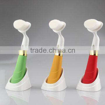 2014 New Design Water Proof Cleared Sonic Facial Brush