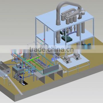 2016 hot sale potato starch making machine