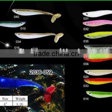 soft lure double color hand poured soft lure fishing lure