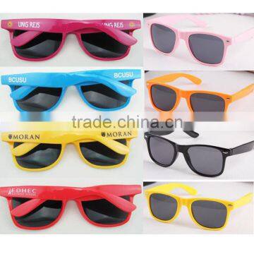 Factory Cheap Plastic Logo Printing Promotion Party Sunglasses Custom Gifts