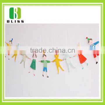 Custom Printed Hanging children's day birthday party flags custom