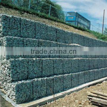 stone filled gabion wire mesh basket