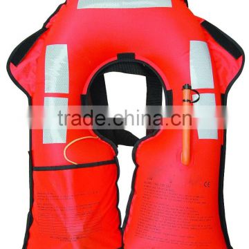 Automatic inflatable life jacket