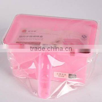 Plastic Square Salt Spice Jar Storage Containers With Spoon photo-6