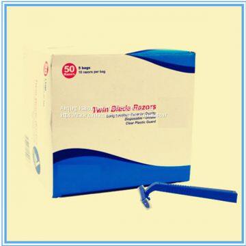 Twin Blade Disposable Razor, Triple Blade Shaving Razor