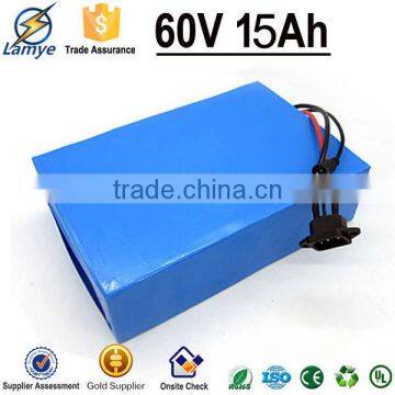 Ideal Customs lithium battery pack 60V 15Ah with 3.7V Cell or vw vbt190 battery pack