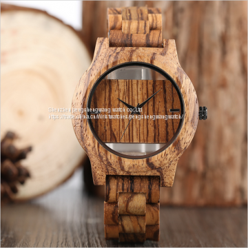 Double layer glasses fashion dressing wooden watches