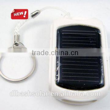 Solar power flashing USB keychain Mini usb charger