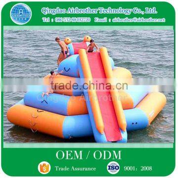 Factory Custom Inflatable Floating Water Climbing Mountain Slides With Best Price
