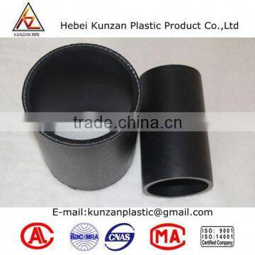 black hdpe pipe with collars