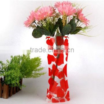 Hot sell plastic foldable fish bowl/Foldable vase / flower vase