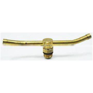 Brass 2-Arm Sprinkler With Heart-Shape Base For Garden Watering photo-3