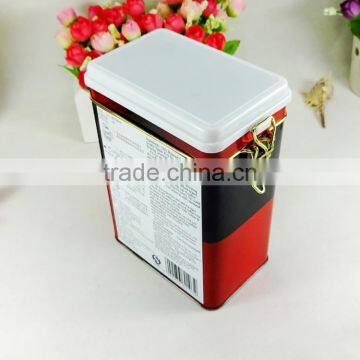 Popular Packaging Box With Metal Wire Airtight Coffee Tin Container photo-3