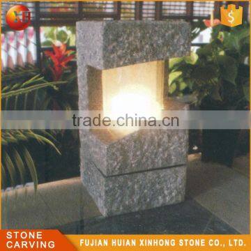 Custom Oriental Indoor Lava Stone Pathway Lantern