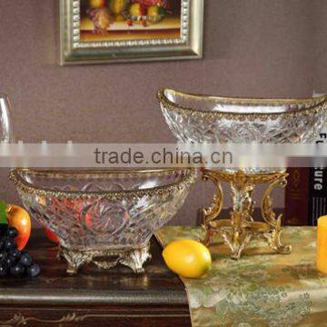 Italian Style Home Decorative Table Clock, Classical Brass With Crystal Desk Clock (BF01-0202-1) photo-4