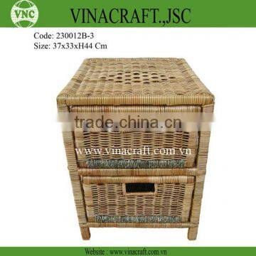 Rattan and wicker cabinet suitable for kids