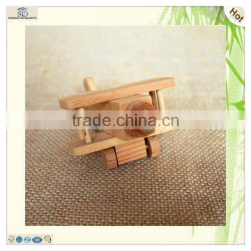 Wholesale Natural Craft Pine Wooden Airplane Model Toys
