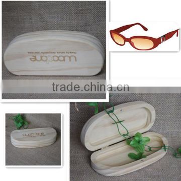 Natural hot stamping custom wooden sunglasses packing box