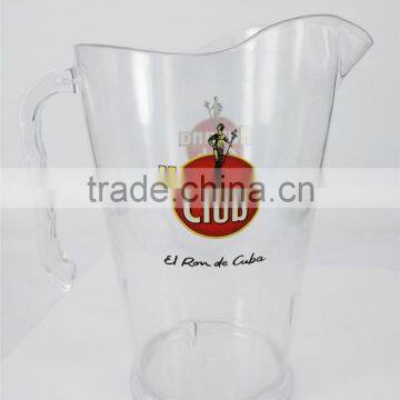 1.5Litre Plastic Pitcher, Acrylic Beer Jug, Home Bar Pub man cave cocktail