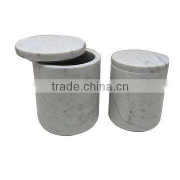 Homeware Carrara White Marble Food Storage Container Set