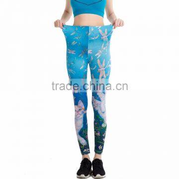 Amazon Best Saller Printed Women's Lightweight Printed Full Ankle Length Leggings for Summer(custom Logo) photo-6