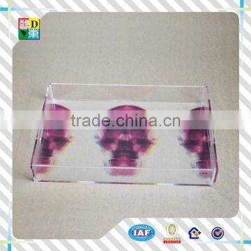 2016 Custom Acrylic Tray High Quality Custom Printed Acrylic Serving Tray PMMA Lucite Acrylic Food Tray Wholesale Price photo-2