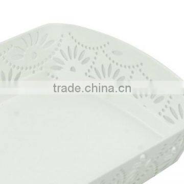 Metal Hollow Office Desk Supplies Organizer Storage Drawer Tray