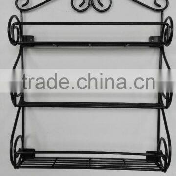 Wrought Iron Scroll 3-Tier Spice Rack photo-2