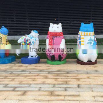 Outdoor Fiberglass Panda Sculpture photo-6